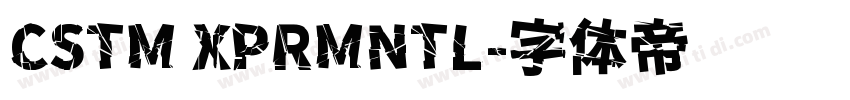 CSTM XPRMNTL字体转换
